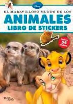 portada El maravilloso mundo de los animales. Libro con stickers