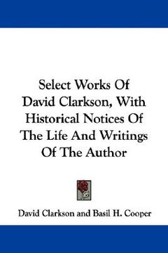 portada select works of david clarkson, with his