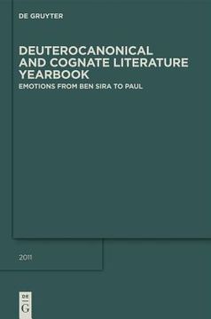 portada Emotions From ben Sira to Paul (Deuterocanonical and Cognate Literature, Yearbook 2011) (en Inglés)