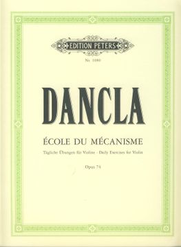 portada Dancla - Escuela del Mecanismo Op. 74 Para Violin (Herrmann)