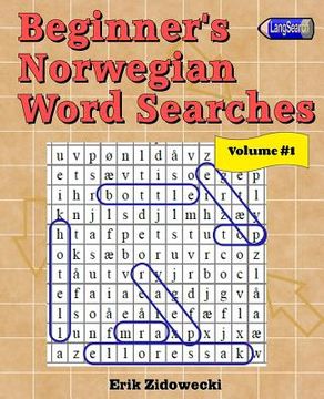 portada Beginner's Norwegian Word Searches - Volume 1 (en Noruego)