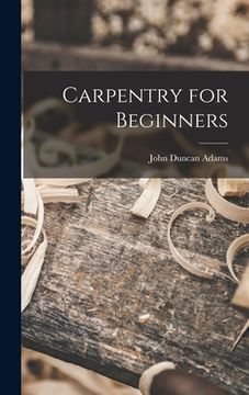 portada Carpentry for Beginners (en Inglés)