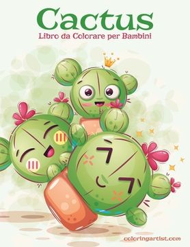portada Cactus Libro da Colorare per Bambini (en Italiano)