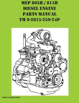 portada MEP 805B / 815B Diesel Engine Repair Parts Manual TM 9-2815-259-24P (en Inglés)