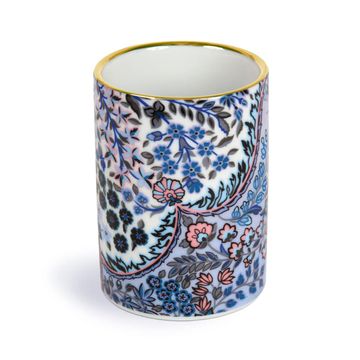 portada Liberty Tanjore Gardens Porcelain pen pot From Galison - Porcelain pen Holder, 3 x 3. 75 x 3", Features Famous Floral Print From Liberty, Gold Gilded Edge, Perfect for Home or Office
