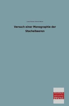 portada Versuch Einer Monographie der Stachelbeeren (in German)