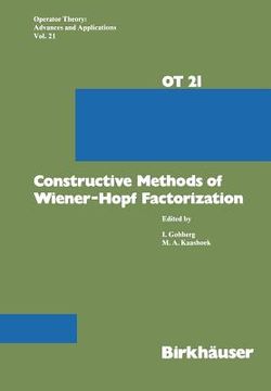 portada Constructive Methods of Wiener-Hopf Factorization (en Inglés)