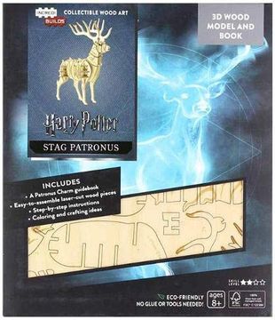 portada Harry Potter Patronus Libro y Modelo para Armar en Madera 