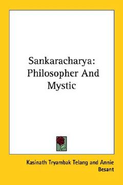 portada sankaracharya: philosopher and mystic (en Inglés)