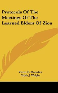 portada protocols of the meetings of the learned elders of zion (en Inglés)