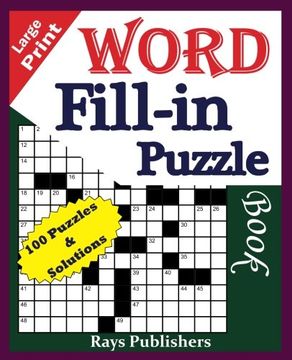 portada Large Print Word Fill-in Puzzle book (Volume 1)