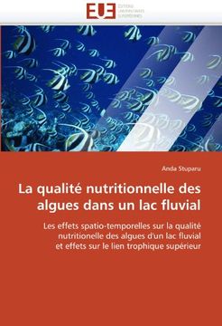 portada La Qualite Nutritionnelle Des Algues Dans Un Lac Fluvial