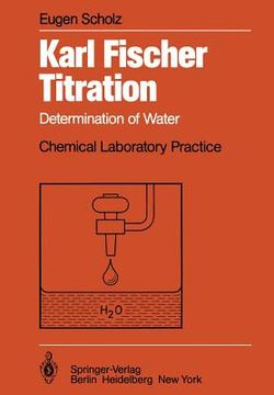 portada karl fischer titration: determination of water (en Inglés)