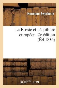 portada La Russie et l'équilibre européen. 2e édition (in French)