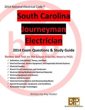 portada South Carolina 2014 Journeyman Electrician Study Guide (en Inglés)