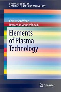 portada Elements of Plasma Technology (en Inglés)