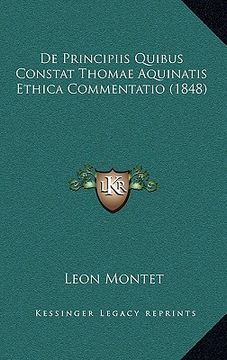 portada de Principiis Quibus Constat Thomae Aquinatis Ethica Commentatio (1848) (in Latin)