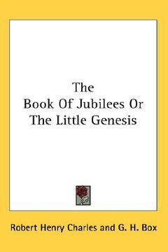 portada the book of jubilees or the little genesis (en Inglés)