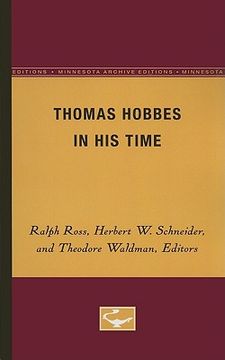 portada thomas hobbes in his time (in English)