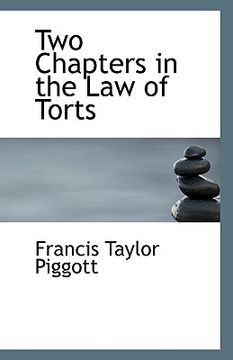 portada two chapters in the law of torts