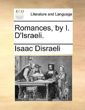 portada romances, by i. d'israeli. (en Inglés)