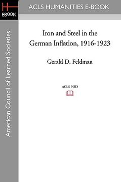 portada iron and steel in the german inflation, 1916-1923 (en Inglés)