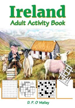 portada Ireland Adult Activity book: Ireland Inspired Puzzles, Word Games, Riddles and More (en Inglés)
