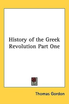 portada history of the greek revolution part one (en Inglés)