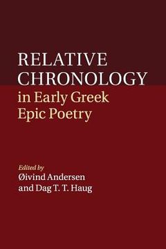 portada Relative Chronology in Early Greek Epic Poetry (en Inglés)