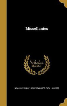 portada Miscellanies (en Inglés)