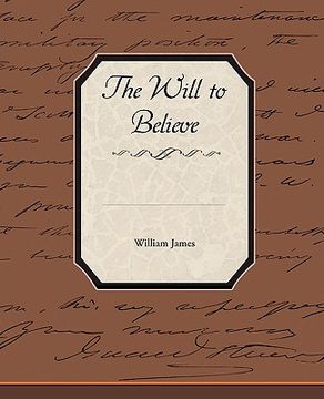 portada the will to believe (en Inglés)