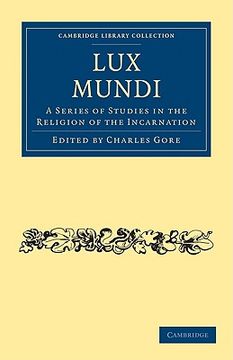 portada Lux Mundi Paperback (Cambridge Library Collection - Science and Religion) (en Inglés)