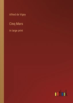 portada Cinq Mars: in large print (in English)
