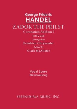 portada Zadok the Priest, HWV 258: Vocal score (en Inglés)