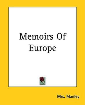 portada memoirs of europe (en Inglés)