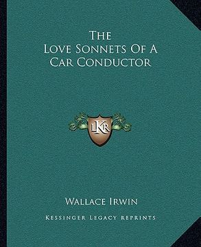 portada the love sonnets of a car conductor (en Inglés)