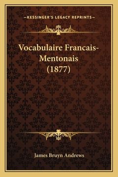 portada Vocabulaire Francais-Mentonais (1877) (in French)