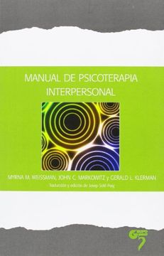 portada Manual de Psicoterapia Interpersonal