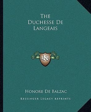 portada the duchesse de langeais (in English)