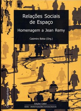 portada Relações Sociais de Espaço - Homenagem a Jean Remy (in Portuguese)