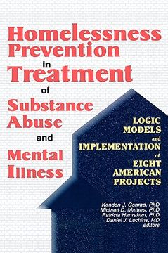 portada homelessness prevention in treatment of substance abuse and mental illness (en Inglés)