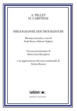 portada Bibliographie Der Troubadours (in Italian)