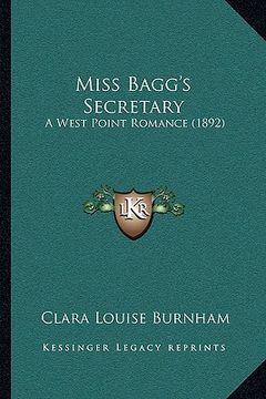portada miss bagg's secretary: a west point romance (1892) (in English)