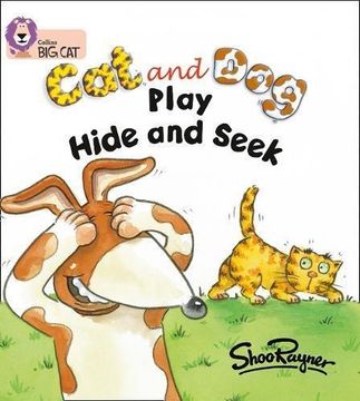 portada Cat and Dog Play Hide and Seek (Collins Big Cat) (en Inglés)