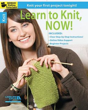 portada learn to knit, now (en Inglés)