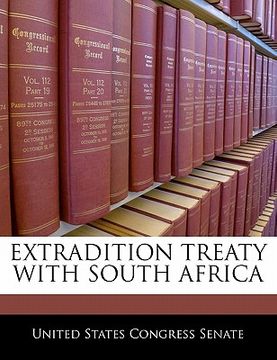 portada extradition treaty with south africa (en Inglés)