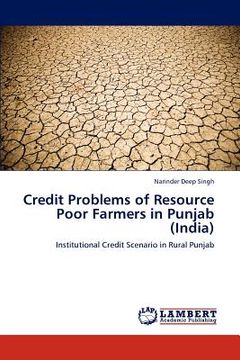 portada credit problems of resource poor farmers in punjab (india) (en Inglés)