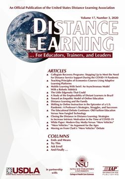portada Distance Learning Volume 17 Issue 3 2020