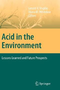portada acid in the environment: lessons learned and future prospects (in English)