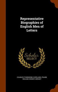 portada Representative Biographies of English Men of Letters (en Inglés)